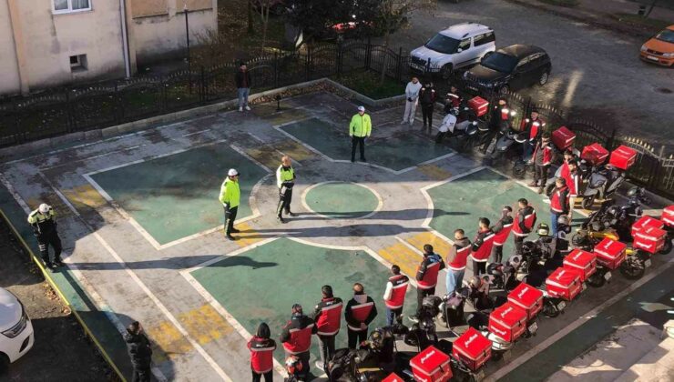 Motokuryelere Trafik Güvenliği Eğitimi Verildi