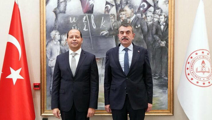 Bakan Tekin, Mısır Büyükelçisi Elhamamy’yi kabul etti