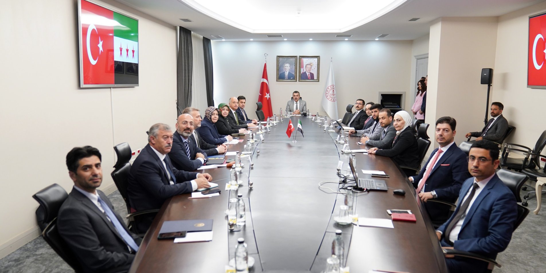 Millî Eğitim Bakanlığı ve Suriye heyeti arasında eğitim iş birliği toplantısı