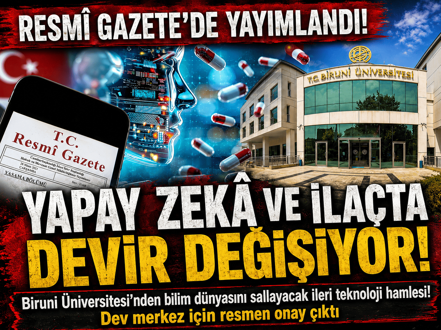 Resmî Gazete’de yayımlandı: Biruni’de yeni araştırma merkezi