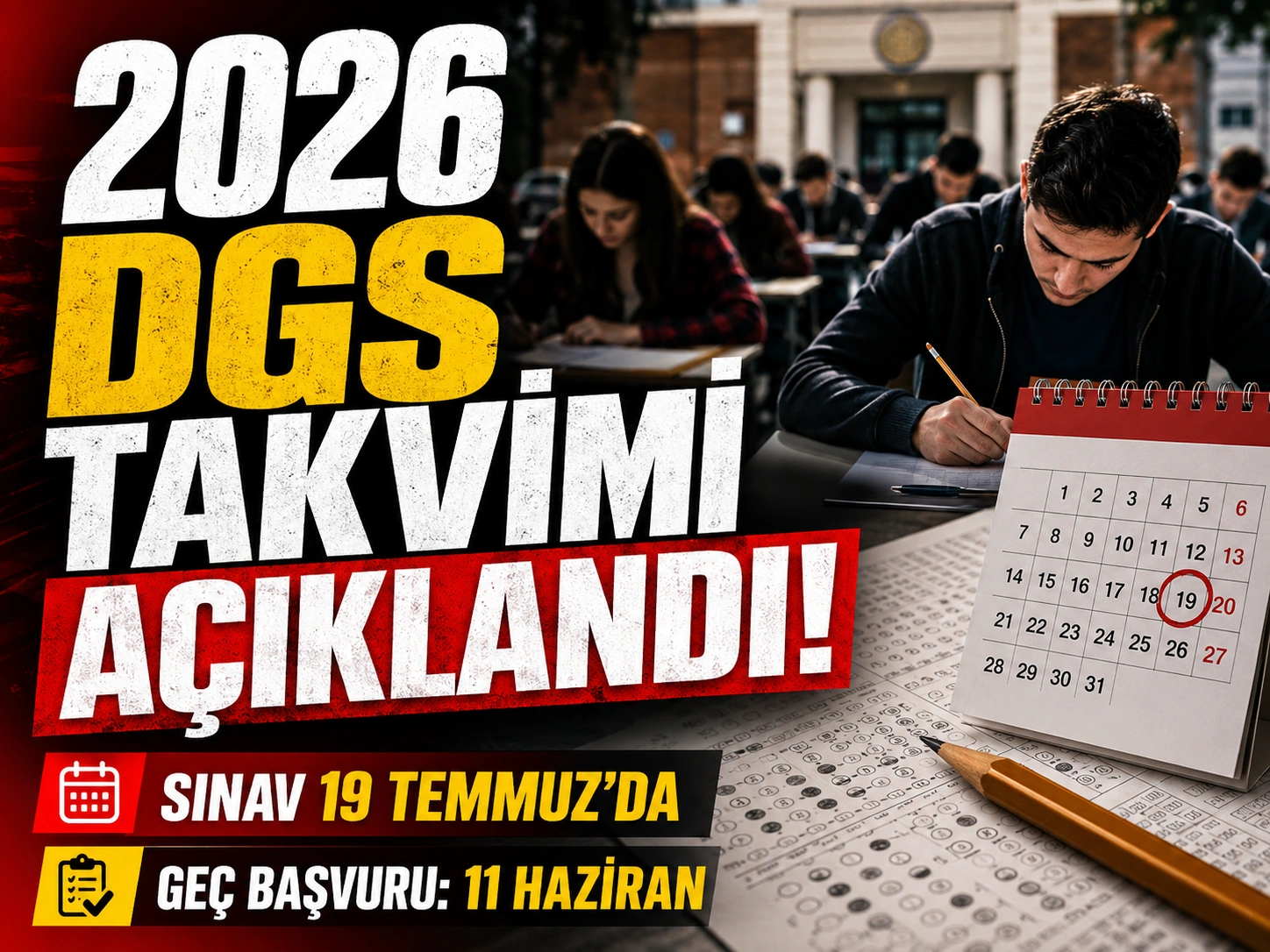 ÖSYM 2026 DGS takvimini açıkladı