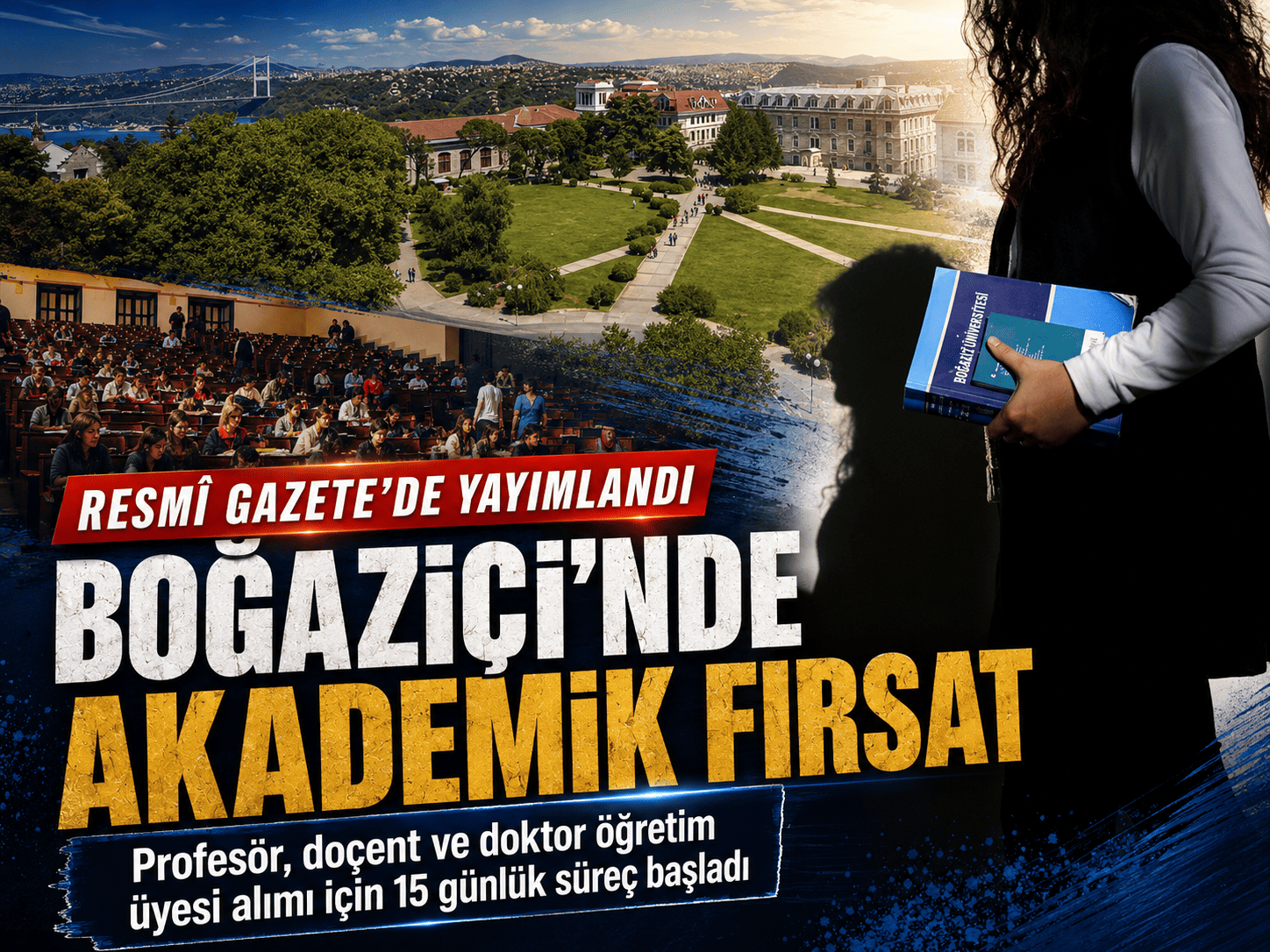 Boğaziçi Üniversitesi 6 akademik kadro için ilan yayımladı