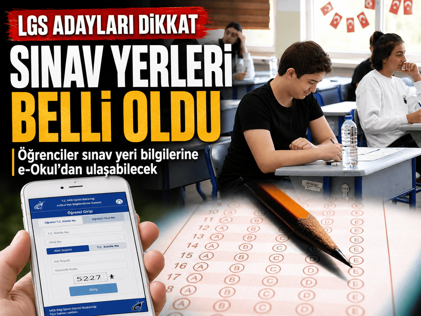 LGS sınav giriş bilgileri erişime açıldı