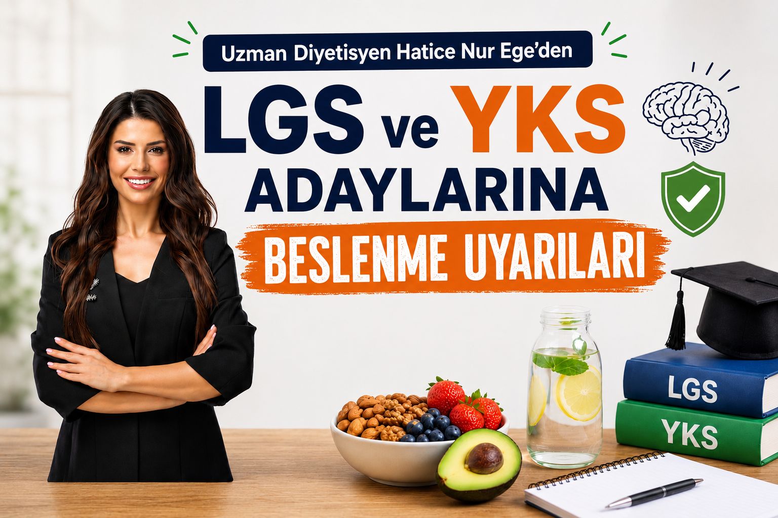 Uzman Diyetisyen Hatice Nur Ege'den LGS ve YKS adaylarına beslenme uyarıları