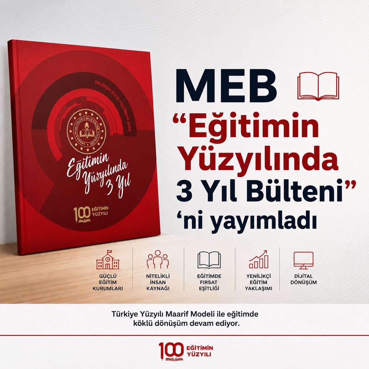 MEB "Eğitimin Yüzyılında 3 Yıl Bülteni"ni yayımladı
