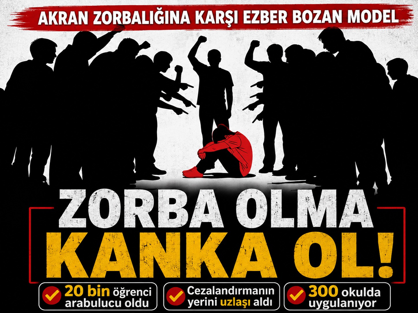 Akran zorbalığına karşı ezber bozan model “zorba olma Kanka ol”