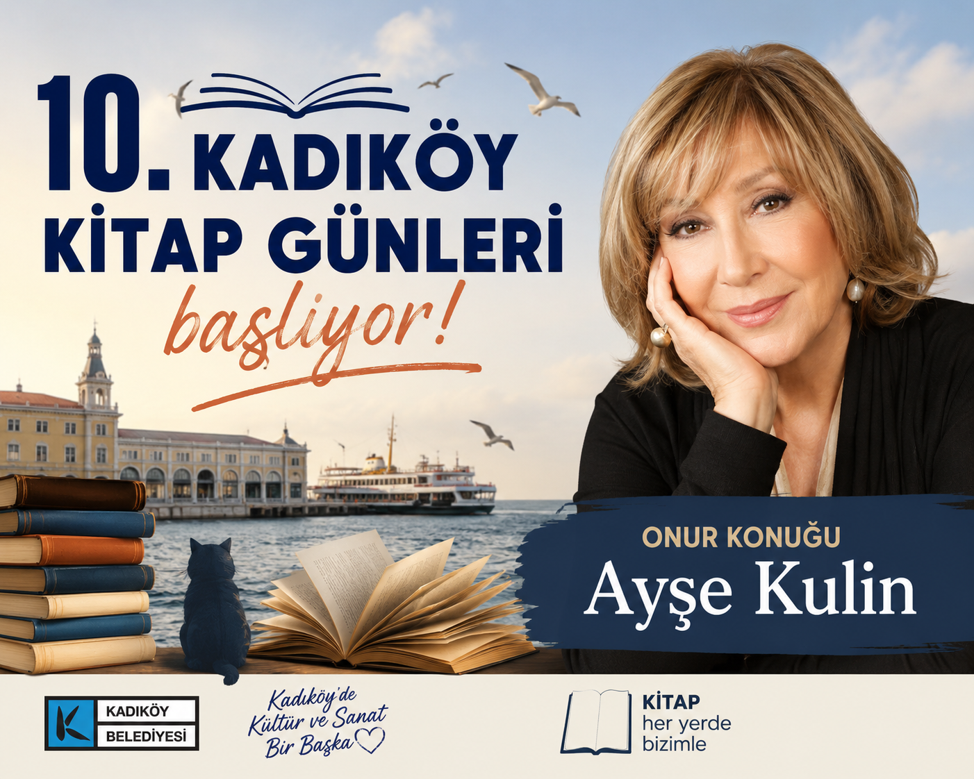 10. Kadıköy kitap günleri başlıyor: Onur konuğu Ayşe Kulin