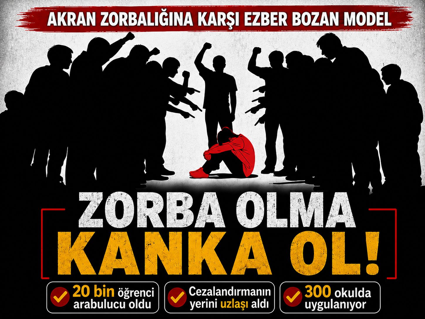 Akran zorbalığına karşı ezber bozan model “zorba olma Kanka ol”
