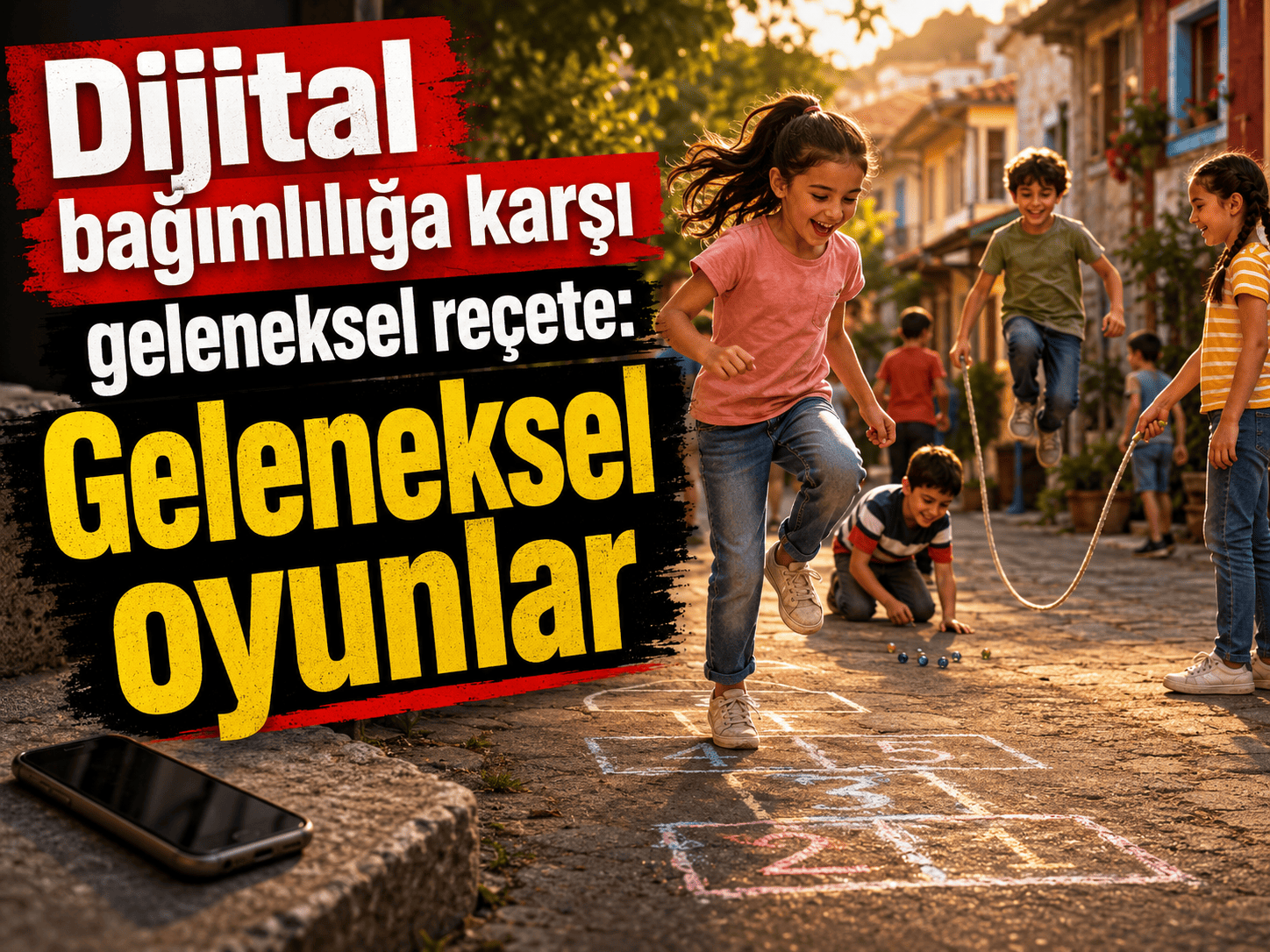 Dijital bağımlılığa karşı geleneksel reçete: Sokak oyunları