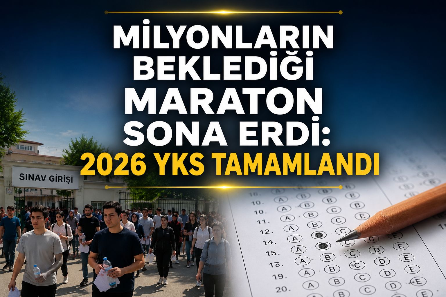 Milyonların beklediği maraton sona erdi: 2026 YKS tamamlandı