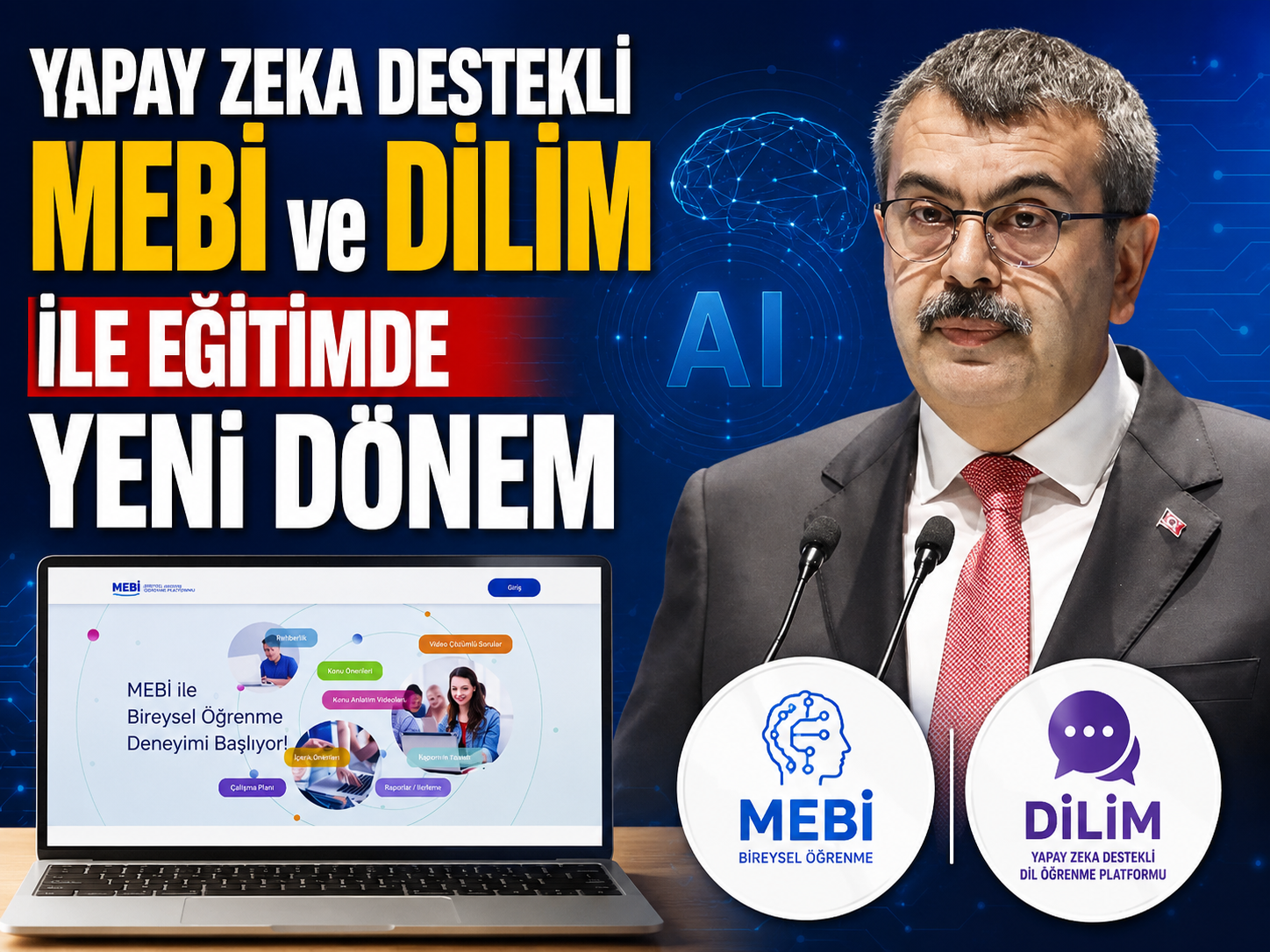 Yapay Zeka Destekli MEBİ ve DİLİM ile eğitimde yeni dönem