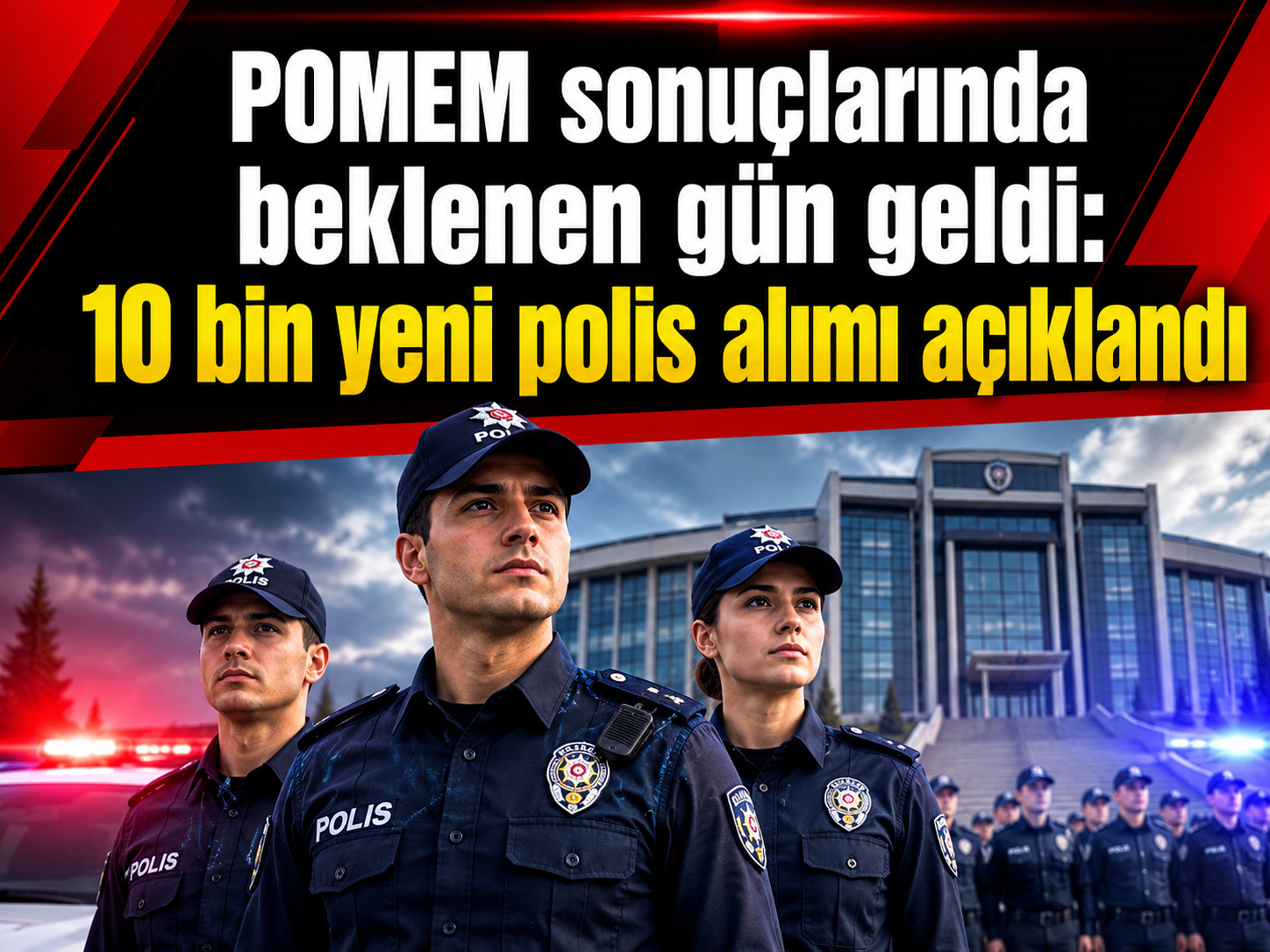 POMEM sonuçlarında beklenen gün geldi: 10 bin yeni polis alımı açıklandı