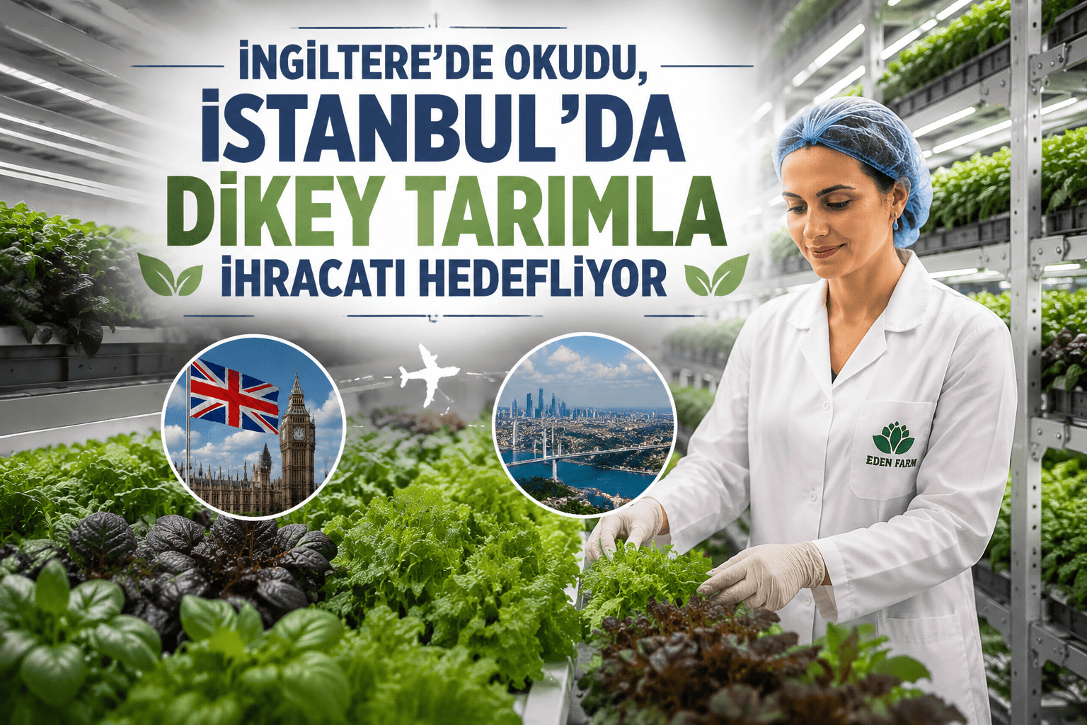 İngiltere'de okudu, İstanbul'da dikey tarımla ihracatı hedefliyor