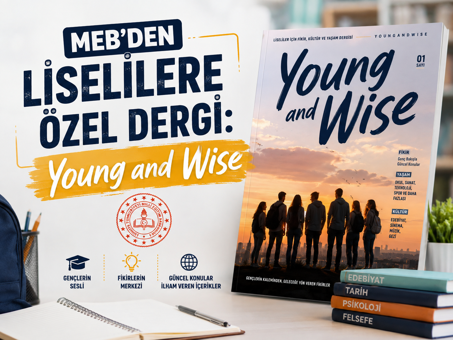 MEB’den liselilere özel dergi: Young and Wise