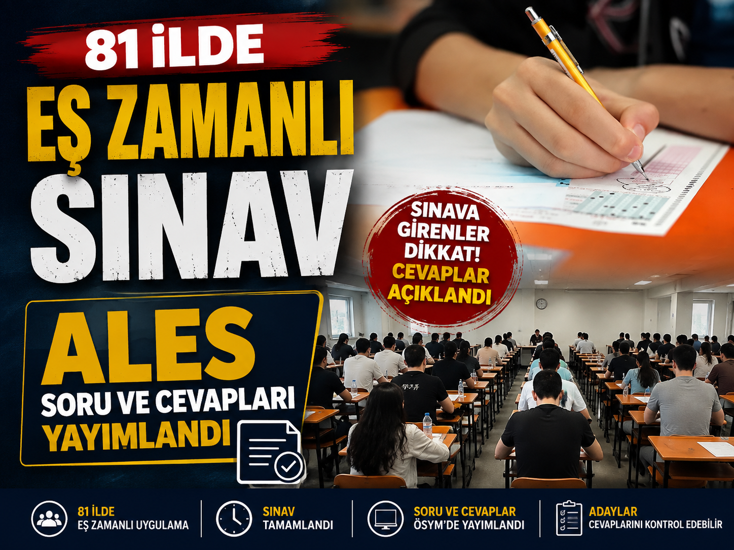 152 bin aday ALES'te yarıştı