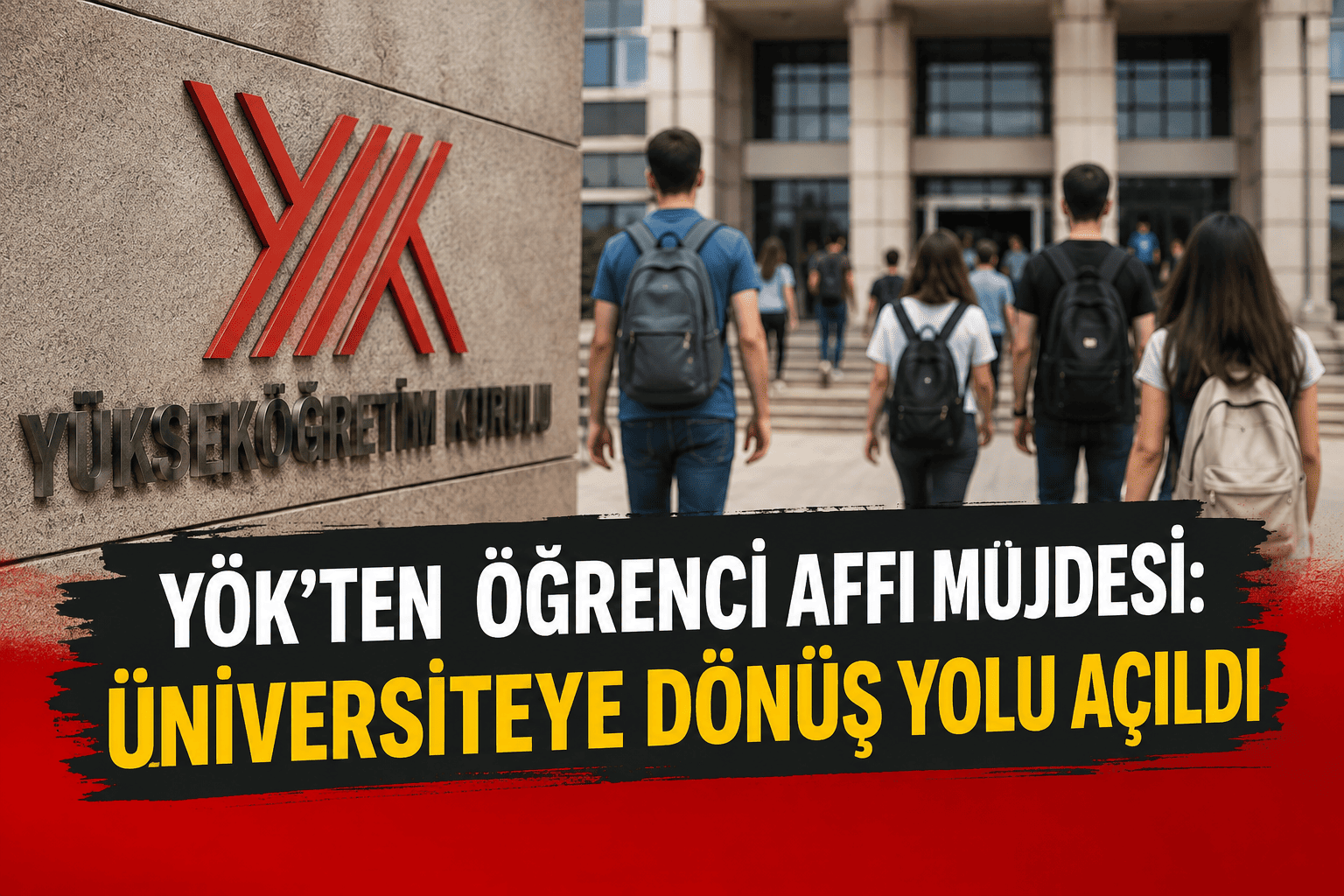 YÖK'ten öğrenci affı müjdesi: Üniversiteye dönüş yolu açıldı