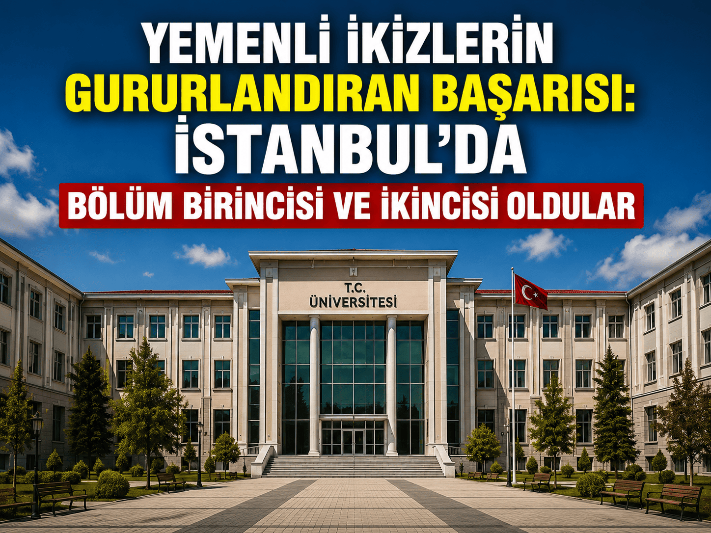 Yemenli ikizler İstanbul'da bölüm birincisi ve ikincisi oldu