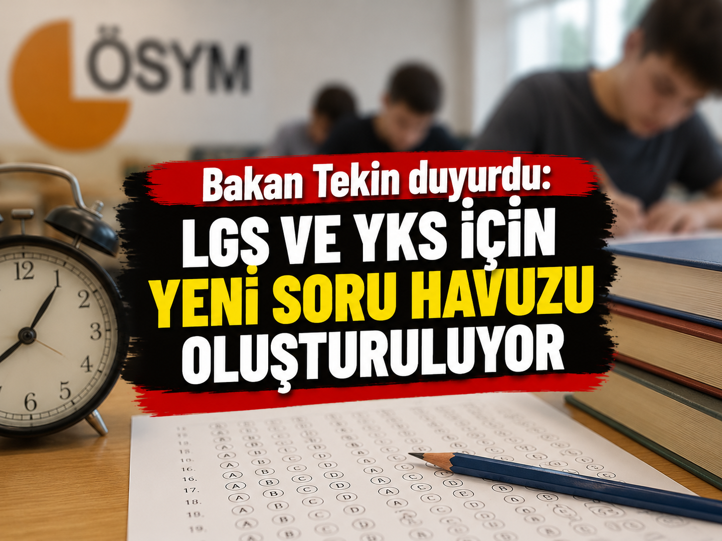LGS ve YKS'de soru havuzu sil baştan yenileniyor
