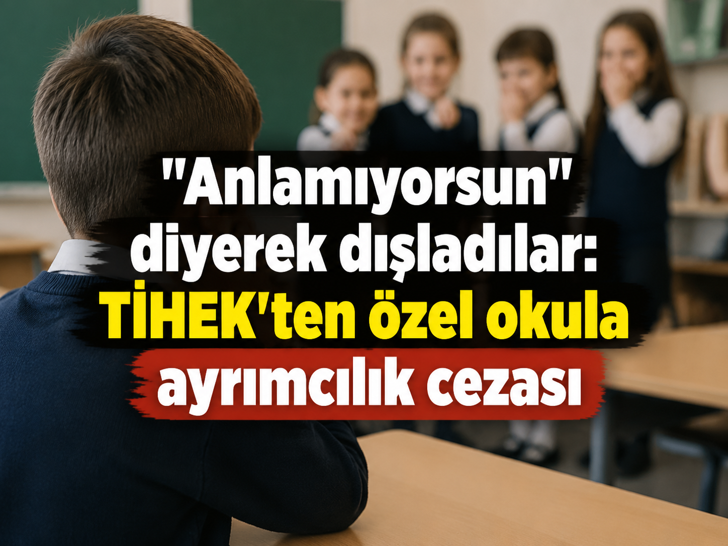 "Anlamıyorsun" diyerek dışladılar: TİHEK'ten özel okula ayrımcılık cezası