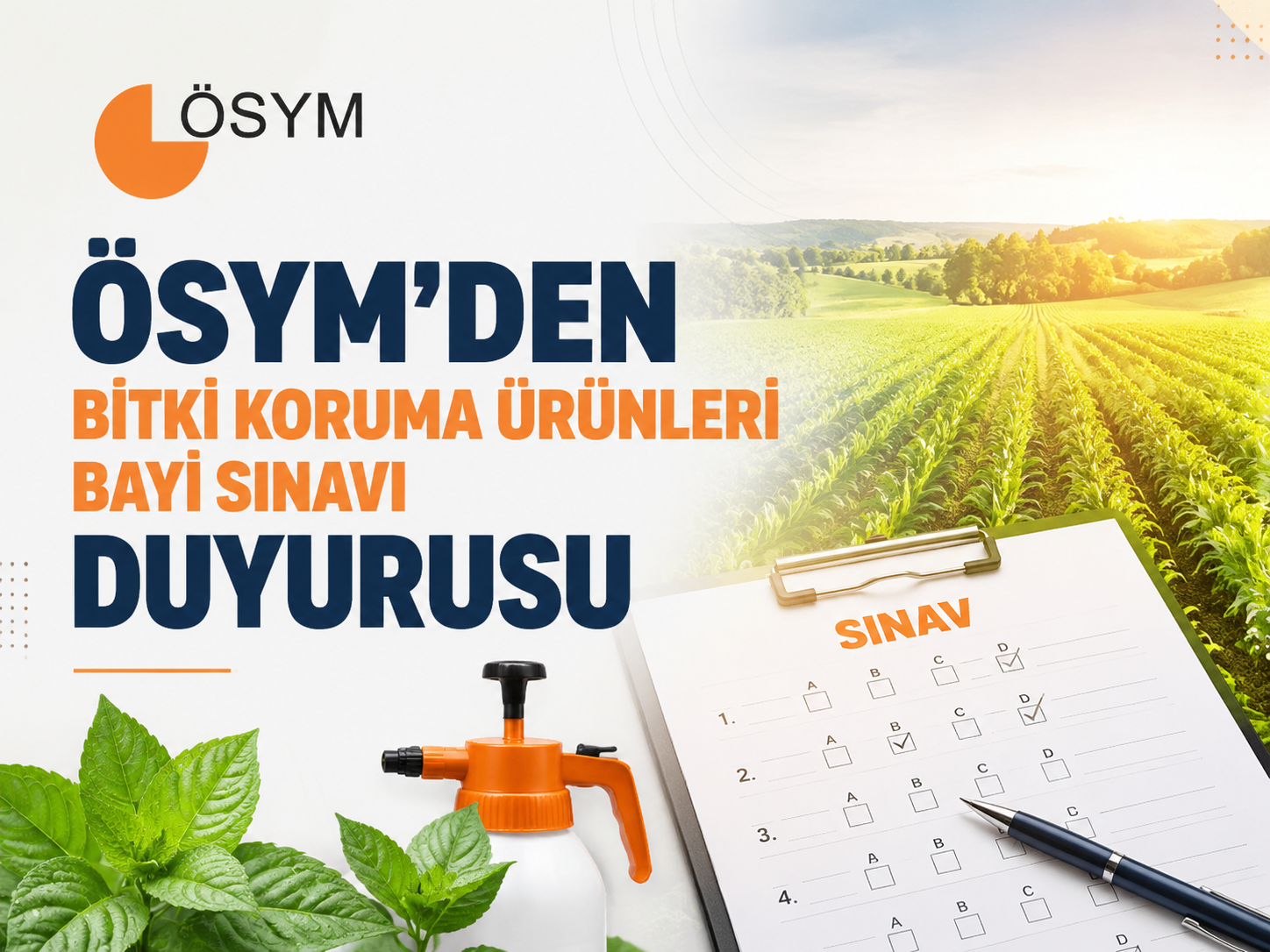 ÖSYM'den bitki koruma ürünleri bayi sınavı duyurusu
