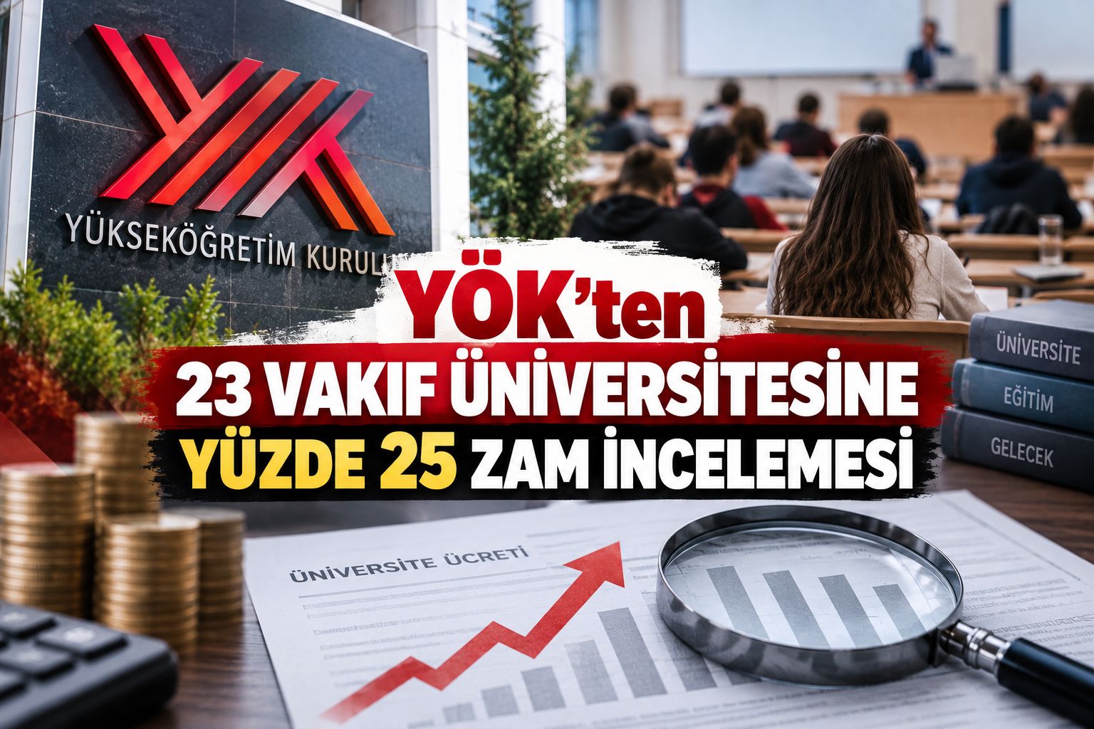 YÖK'ten 23 vakıf üniversitesine yüzde 25 zam incelemesi