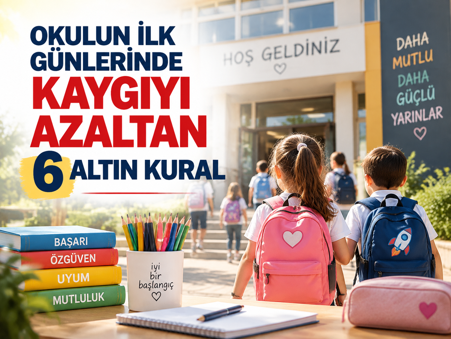 Okulun ilk günlerinde kaygıyı azaltan 6 altın kural