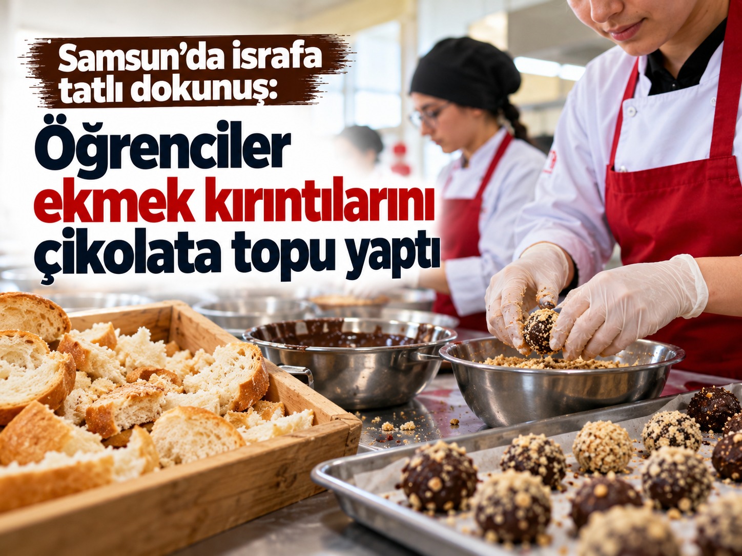 Samsun’da gıda israfı dersi mutfağa taşındı