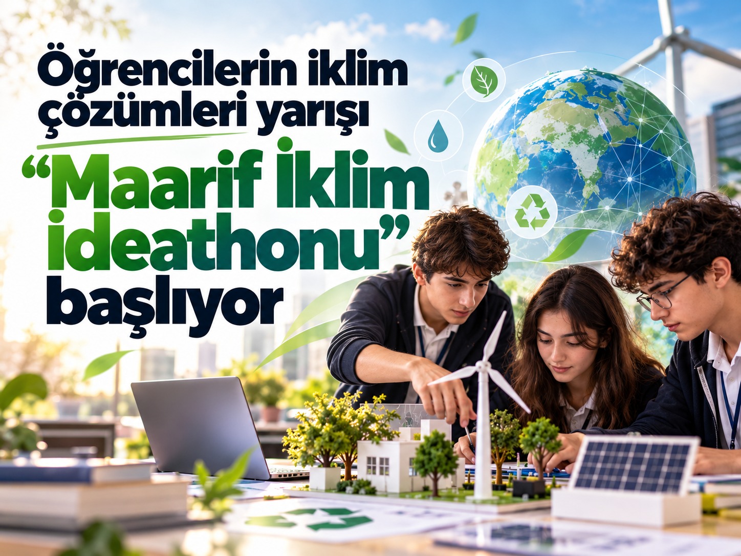 Öğrencilerin iklim çözümleri yarışı "Maarif İklim İdeathonu" başlıyor