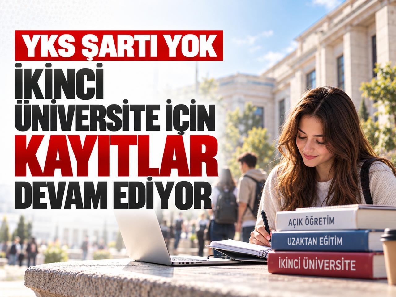 YKS şartı yok: İkinci üniversite için kayıtlar devam ediyor