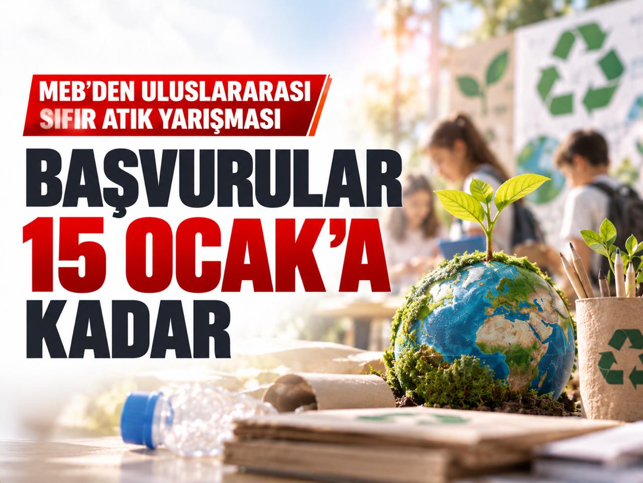 MEB'den uluslararası sıfır atık yarışması: Başvurular 15 Ocak'a kadar