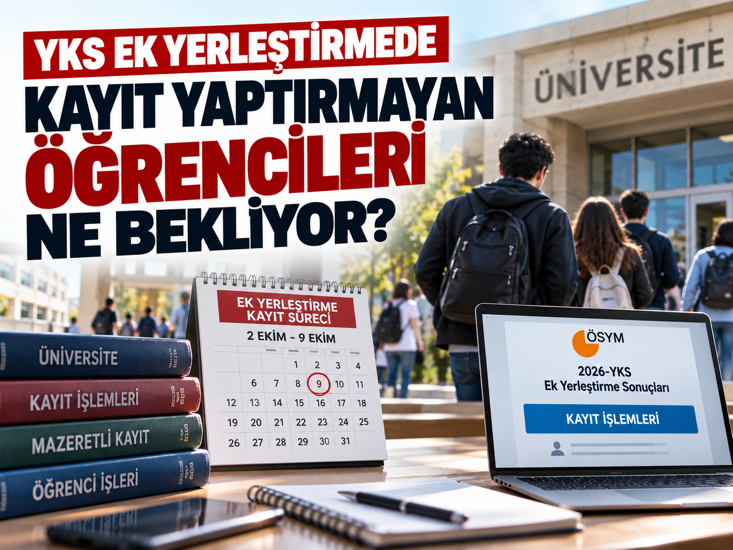 YKS ek yerleştirmede kayıt yaptırmayan öğrencileri ne bekliyor?