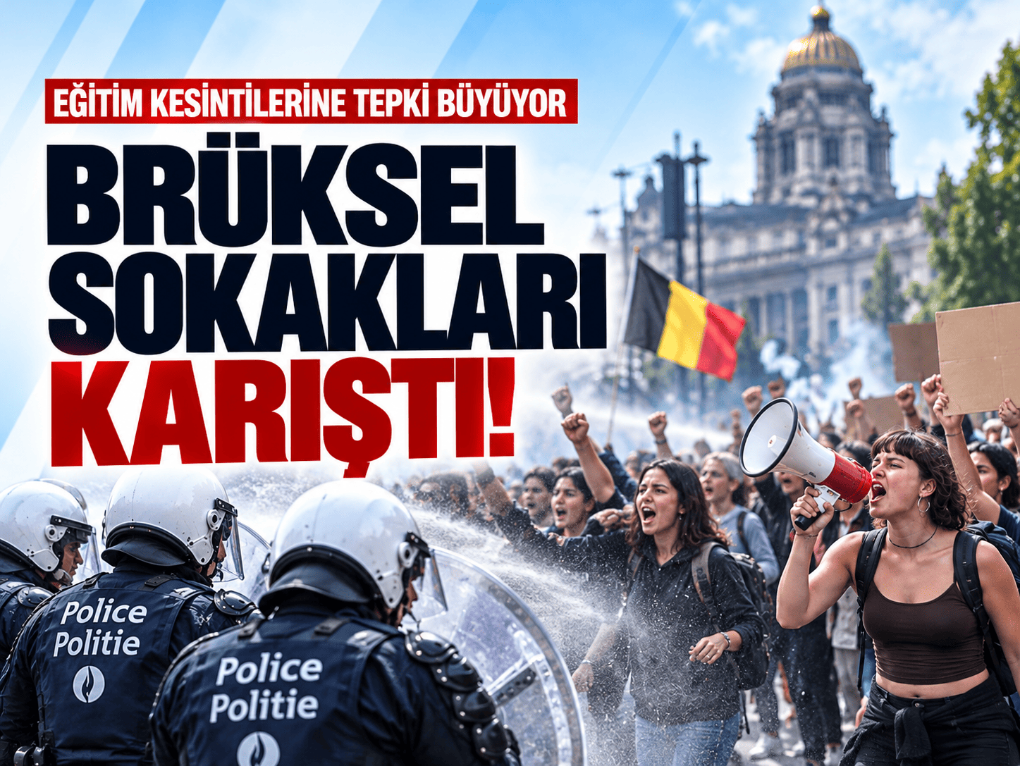 Eğitimde kesinti, sokakta protesto! Brüksel'de neler oluyor?