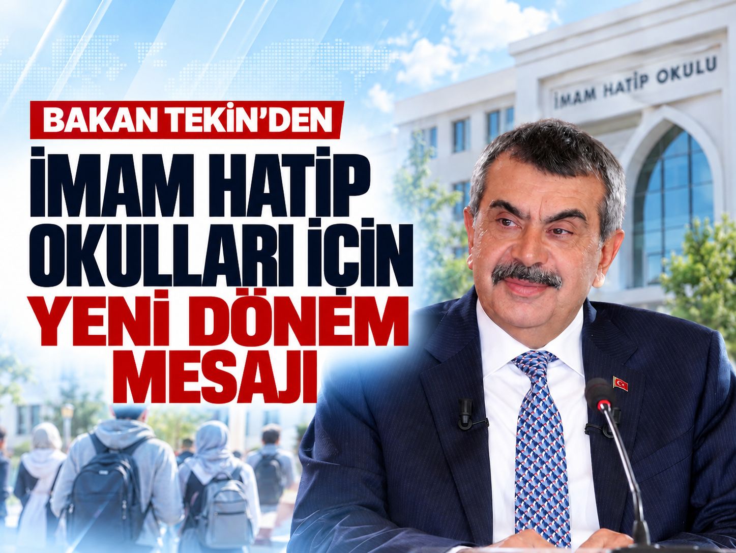 Bakan Tekin'den imam hatip okulları için yeni dönem mesajı
