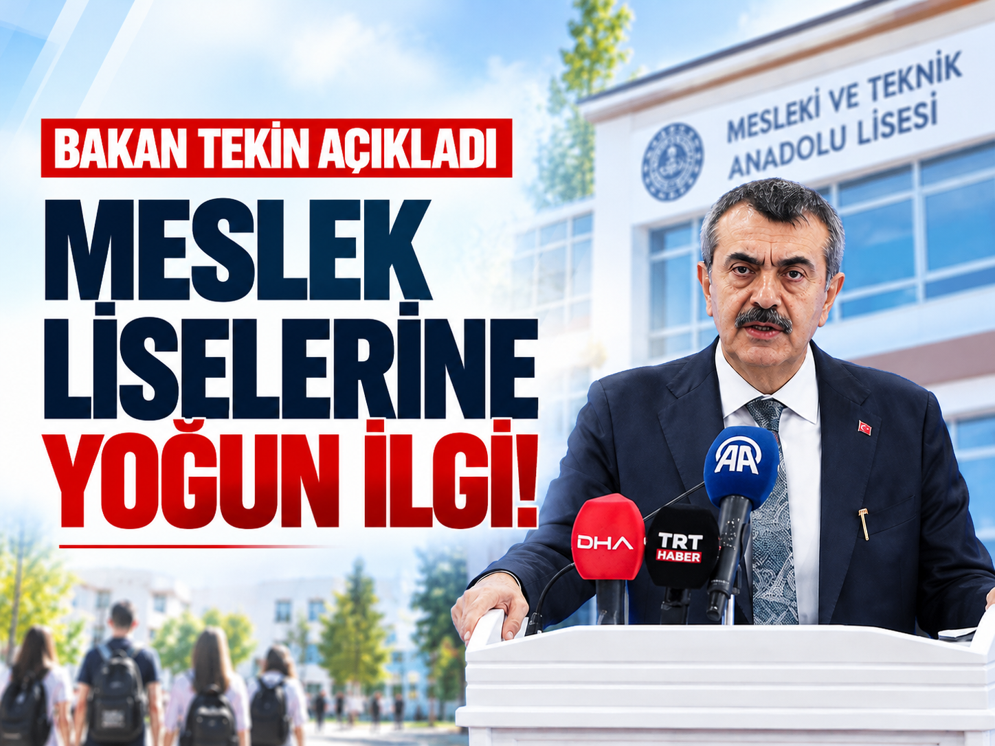 Liseye başlayan her 100 öğrenciden 45'i o okulları seçti