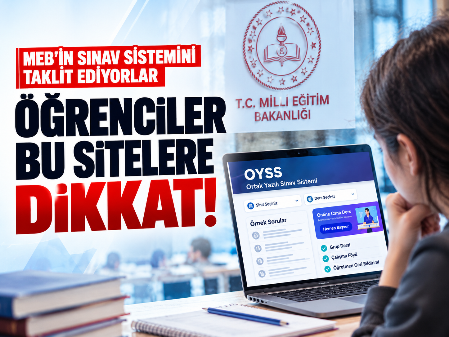 OYSS'de örnek soru karmaşası! Sorular MEB'e ait değil