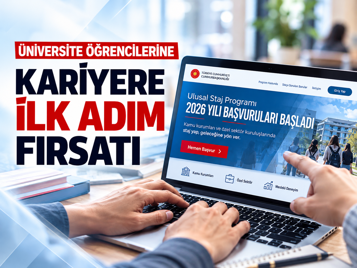 Kariyer yolunda ilk adım! Ulusal Staj Programı başvuruları başladı