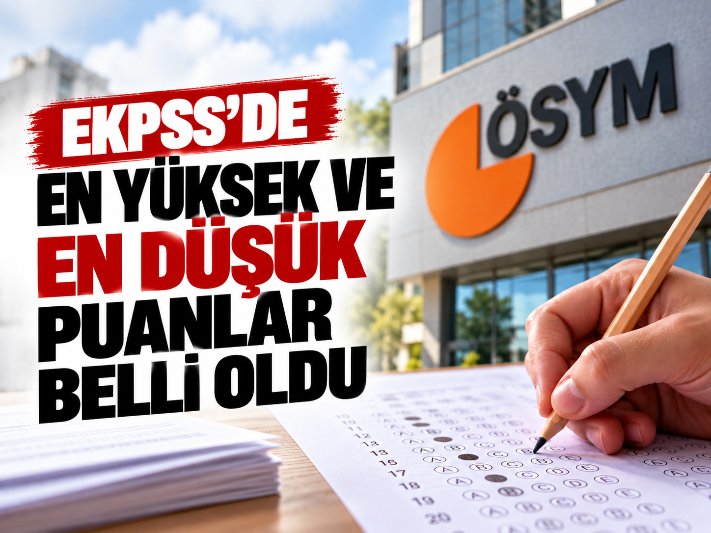 EKPSS'de en yüksek ve en düşük puanlar belli oldu