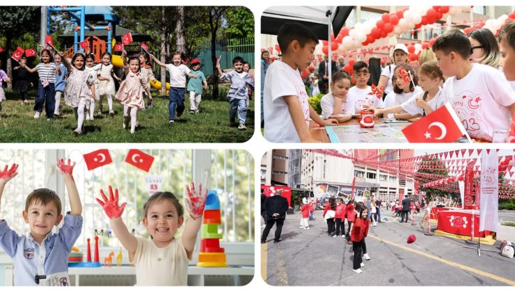 23 Nisan coşkusu miniklerin ufku ile büyüyor