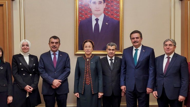 Bakan Tekin, Türkmenistan heyetiyle buluştu
